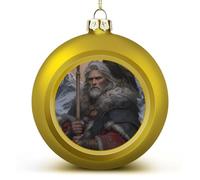 Odino Dio mitologia norrena palle di Natale ornamenti per albero di Natale decorazione casa vacanza interni esterni