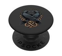 Odino Raven, vichingo celtico, Valhalla, pagano PopSockets PopGrip Adesivo