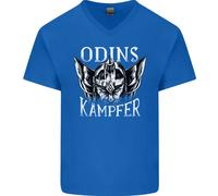 Odins Kampfer Vikings Uomo V-Neck T-Shirt In Cotone