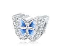 Odinstone Charm Farfalla Argento 925 Charms Animale compatibili Bracciale Pendente Bead Originale Passions Moments Regalo Gioielli