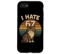 Odio 67 Meme Gatto Divertente Internet Trend Umorismo Brainrot Gioventù Custodia per iPhone SE (2020) / 7/8