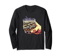 ODIO Boss, ODIO Il Mio Capo Guts - Grafica dell'atteggiamento del Whisky Maglia a Manica