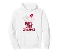 Odio bugie codardia (Grafica Divertente) Felpa con Cappuccio
