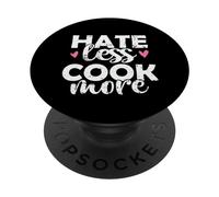 Odio di meno Cucinare di più Cucina Cucina PopSockets PopGrip Adesivo