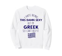 ODIO Essere così DANNATO Sexy MA Sono Greco così Non Posso Aiutare Meme Felpa