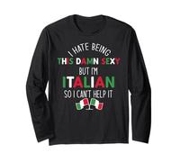 ODIO Essere così DANNATO Sexy MA Sono Italiano Non Posso AIUTARLO Meme Maglia a Manica