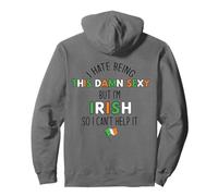 ODIO Essere DANNAMENTE Sexy MA Sono Irlandese Non Posso Aiutare Meme sul Retro Felpa con Cappuccio