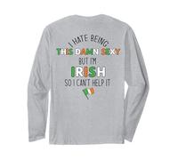 ODIO Essere DANNAMENTE Sexy MA Sono Irlandese Non Posso Aiutare Meme sul Retro Maglia a Manica