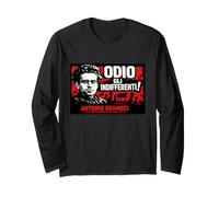 Odio Gli indifferenti - Gramsci - Frase - Antifascismo Maglia a Manica