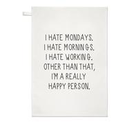 Odio I Lunedì E Le Mattine Asciugamano Da Cucina - Divertente Lavoro Pigro