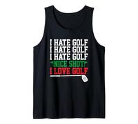 Odio Il Golf Bel Colpo I Love Golf Canotta