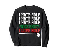 Odio Il Golf Bel Colpo I Love Golf Felpa