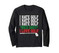 Odio Il Golf Bel Colpo I Love Golf Maglia a Manica