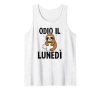 Odio Il lunedì I Hate Mondays Fatigué Bradipo Stanco Canotta