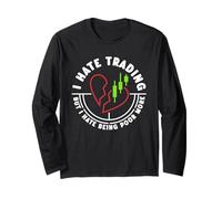 Odio il trading, ma odio essere più povero - Divertente Maglia a Manica