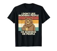 Odio la Gente del Mattino e la Mattina e la Gente Kaffe Orso Maglietta