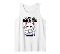 Odio La Gente Gatto Frasi Divertenti I Hate People Sarcasmo Canotta