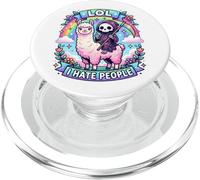 Odio la Gente Lama Morte Divertente Kawaii Humor PopSockets PopGrip per MagSafe