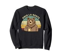 Odio La Gente Orso Caffè Divertente Regalo I Hate People Felpa