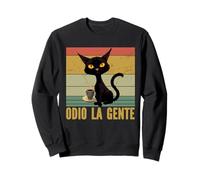 Odio La Gente Sarcastico Amante dei Gatti Introverso Felpa