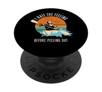 Odio la sensazione prima di staccare Whitewater Kayak PopSockets PopGrip Adesivo