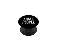 Odio le persone Divertente Anti Sociale Scontroso Sarcastico Inverso PopSockets PopGrip Adesivo