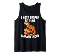 Odio le persone ma amo il geco leopardo lucertola rettile Canotta