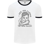 Odio Lunedì Divertente Ufficio Umorismo Uomo Ringer T-Shirt