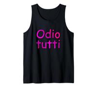 Odio Tutti, dal Primo all'ultimo. Divertente Comic Sans VC_P Canotta