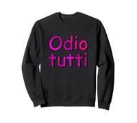 Odio Tutti, dal Primo all'ultimo. Divertente Comic Sans VC_P Felpa
