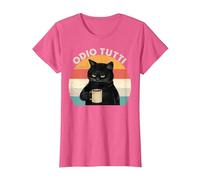 Odio Tutti Gatto caffè Divertente Regalo I Hate People Maglietta