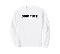 Odio Tutti I Hate Everyone Divertente Misantropo Felpa