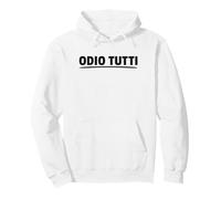 Odio Tutti I Hate Everyone Divertente Misantropo Felpa con Cappuccio