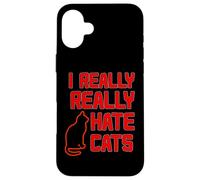 ODIO VERAMENTE I GATTI Custodia per iPhone 16 Plus
