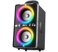 ODIOMX Cassa Bluetooth Portatile Potente: 200W Peak Party Altoparlante, Bassi Potenti, Speaker TWS Stereo ad Alto Volume da 105dB, Bluetooth 5.3, con Luce LED per Home, Party, Campeggio