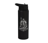 Odisseo L'uomo che sopportò l'eroe mitico greco Stainless Steel Insulated Water Bottle