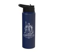 Odisseo L'uomo che sopportò l'eroe mitico greco Stainless Steel Insulated Water Bottle