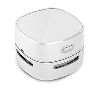 ODISTAR Aspirapolvere da tavolo, mini spazzatrice da tavolo a risparmio energetico, alta resistenza fino a 400 minuti, design girevole a 360°, per tastiera, casa, scuola, ufficio (ricarica bianca)