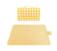 ODJDNLKLWN Tappetino da picnic portatile all'aperto Coperte da campo impermeabili colorate adatte for i favori di viaggio della famiglia dei pascoli del parco sulla spiaggia(1pc 100x150 Yellow)