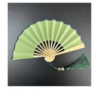 ODJDNLKLWN Ventilatore Decorazioni for Feste, ventagli Pieghevoli da 4 Pollici, Mini ventagli in Carta di Riso Dorata, Manici Colorati, da Tenere in Mano for Danza. Ventilatore Portatile(13)