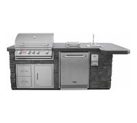 ODK BBQ 210cm Cucina base in Stucco