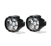 ODKBFG Fanale Anteriore Faro 2 Pezzi 12V 6 LED Impermeabile Ausiliario Faretto Lampada Faro Accessori Attrezzature(2Piece 01)