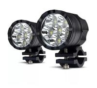 ODKBFG Fanale Anteriore Faro 2 Pezzi 12V 6 LED Impermeabile Ausiliario Faretto Lampada Faro Accessori Attrezzature(2Piece 02)