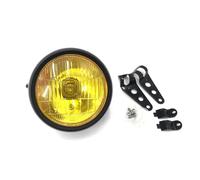 ODKBFG Fanale Anteriore Faro Fari Anteriori Per GN125 Per Retro Guscio Nero Rotondo Per CG125 Per Retrò(E)