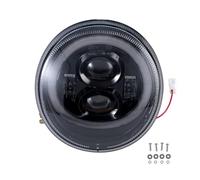 ODKBFG Fanale Anteriore Faro Per Vespa Per GTS 300 Prima 2018 Faro Anteriore A LED Nero Con Halo Accessori Di Ricambio