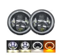 ODKBFG Fari Anteriori Fari A LED Da 7 Pollici Per Suzuki Per Samurai Faro Proiettore(2piece 60w black 1)