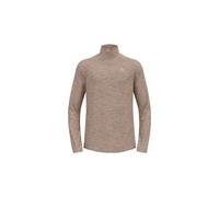 Odlo 1 2 zip run easy beige maglia a manica lunga