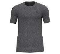 Odlo ACTIVE WARM_159112, Maglietta termica a maniche corte Uomo, Grigio (Steel Grey Melange), S