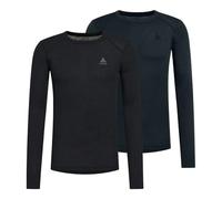 Odlo Active Warm Eco Base Layer per Uomo, Camicia a Maniche Lunghe, Confezione da 2