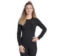 ODLO Active Warm Eco Baselayer - maglietta tecnica - donna S Black woman Recycled Polyester,Recycled Materials,Made In Eu